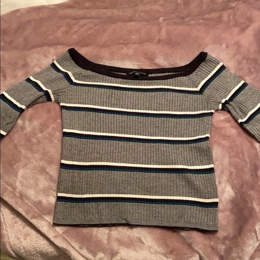 PacSun Kendall & Kylie off shoulder striped top